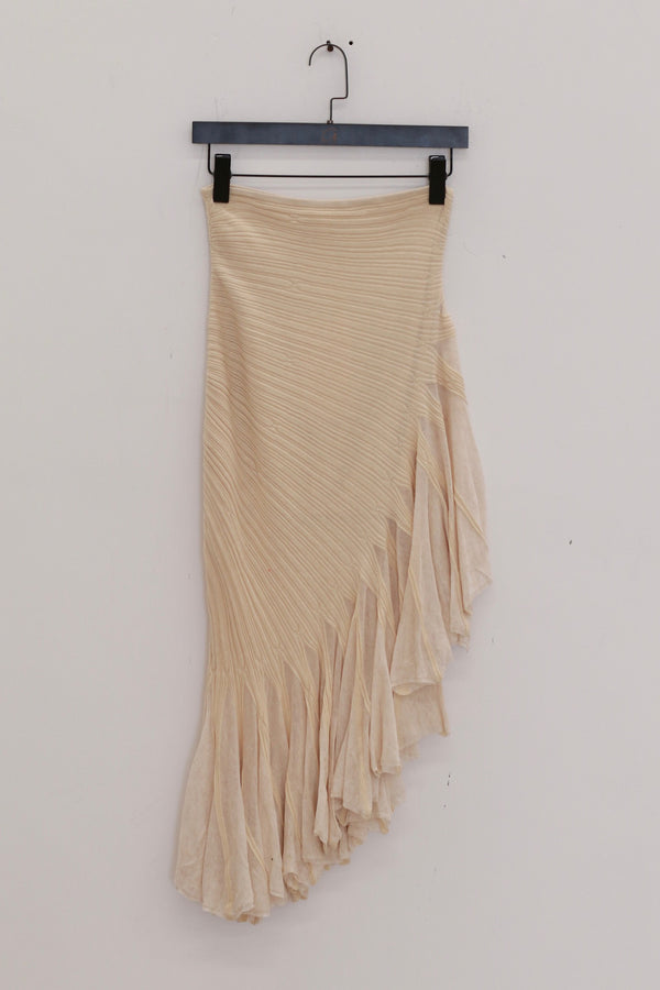 SWAYING 25 Spring/Summer Silk Cotton Slant Skirt SW-SW25SS3B03C1-YAMA Linen